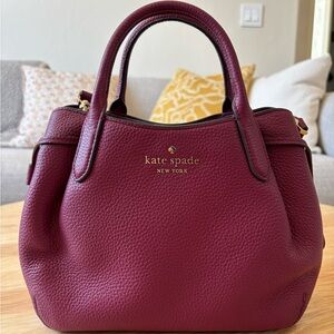 Kate Spade Burgundy Leather Handbag